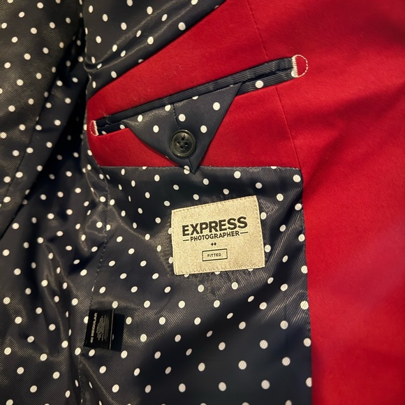 Express Red Blazer - Picture 3 of 5